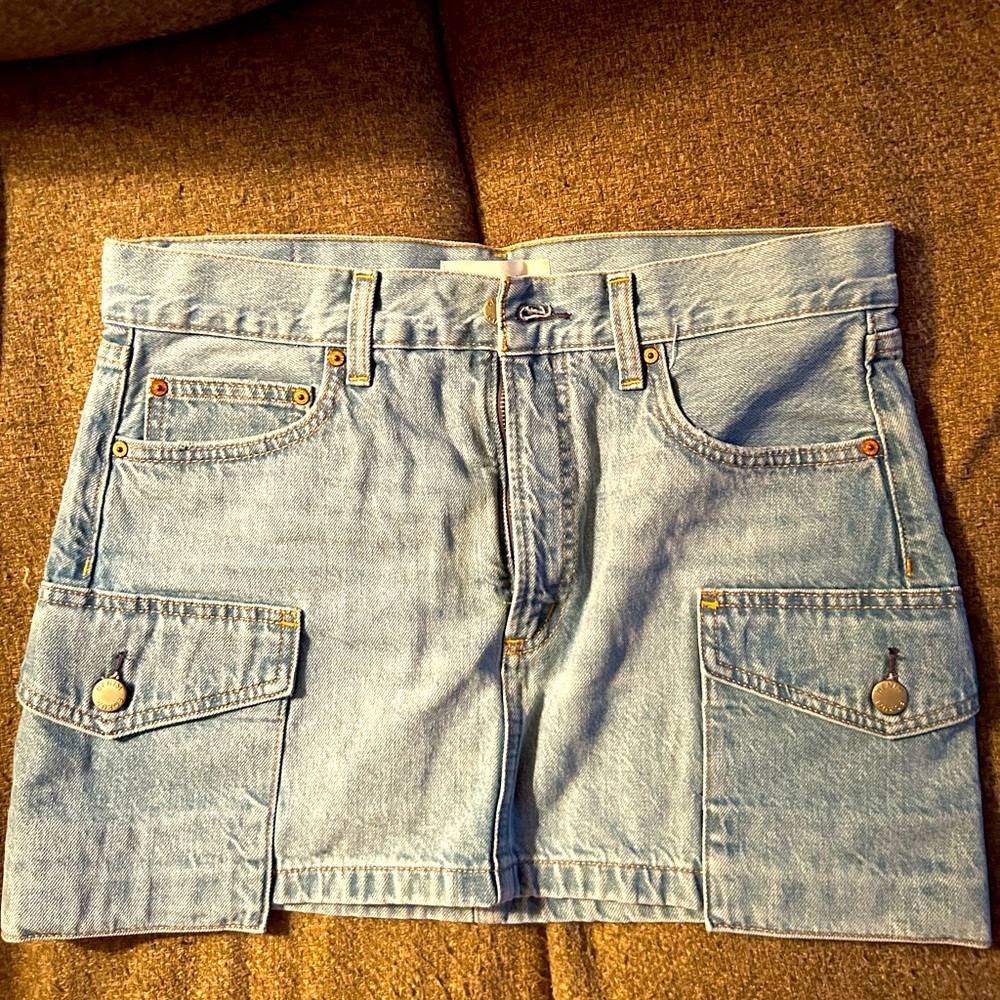 Denim Forum Light Blue Mini Skirt